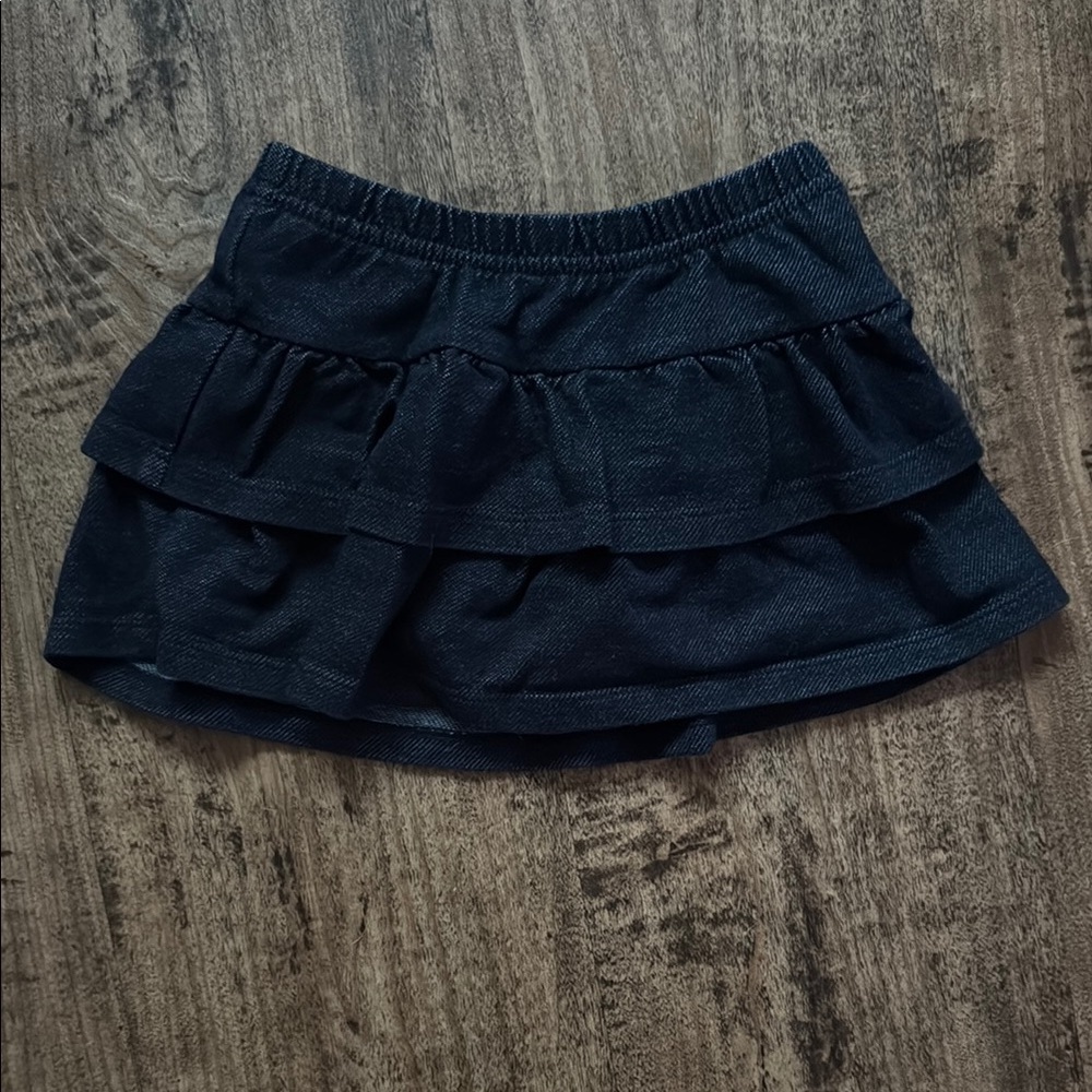 Denim colored Tiered Skirt size 18 months